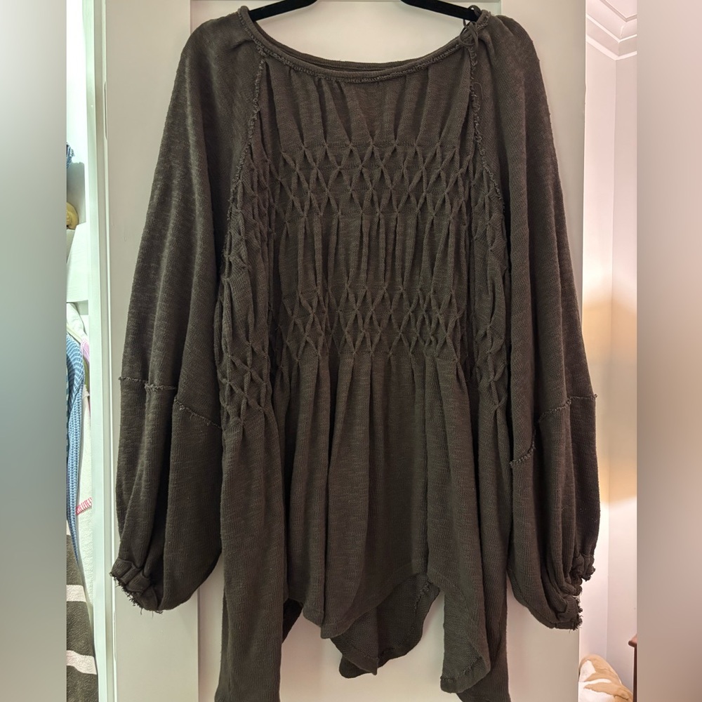 Free People Snowbell Knit Babydoll Sweater